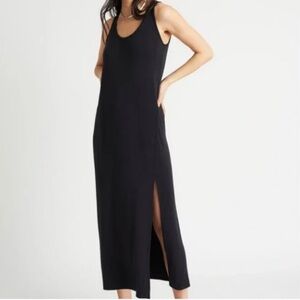 Kit and Ace Happy Dress Sleeveless Maxi Dress Black size Large